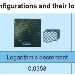 TABLE I. Material configurations and their logarithmic decrement