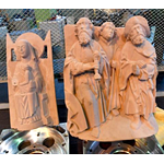 Naukowcy z Wydziału Inżynierii Mechanicznej i Mechatroniki ZUT wykonali repliki XIII- i XVI-wiecznych rzeźb przy pomocy frezarki CNC