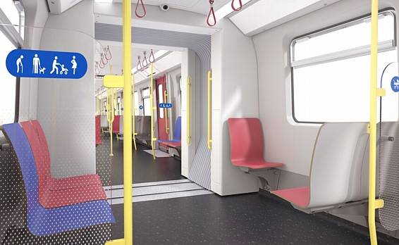 Pociągi zaprojektowane dla metra w Wiedniu będą pierwszymi na świecie pojazdami wyposażone w nowy system informacji pasażerskiej FGI Plus.