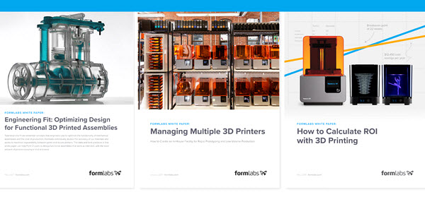 White papers firmy Formlabs dot. efektywnego wykorzystania druku 3D w przemyśle