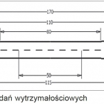 Rys. 1. Próbka do badań wytrzymałościowych