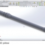 Rys. 2. Model 3D półosi