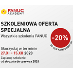 Szkolenia FANUC z 20% rabatem