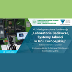 Laboratoria Badawcze, Systemy Jakości w UE – konferencja