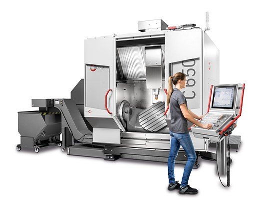 Centrum obróbcze C 650 ze stołem obrotowym wychylnym NC Ø 900 x 750 i sterowaniem TNC 640