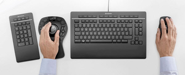 Zestaw narzędzi 3Dconnexion: SpaceMouse Pro Wireless, Keyboard Pro with Numpad i CadMouse Pro Wireless