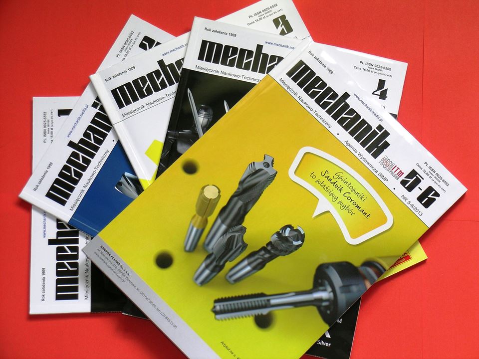 MECHANIK | Miesięcznik Naukowo-Techniczny
